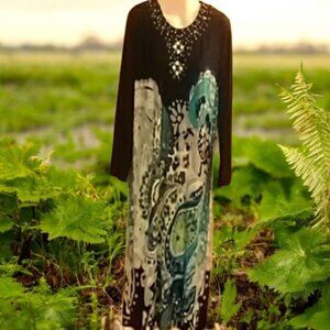 New with Tags Shift Style Dress. Retro Print Size 12